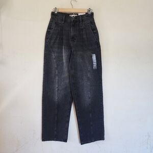 NWT So Highest Rise Baggy Tapered Leg Opening Jeans size 9/29W